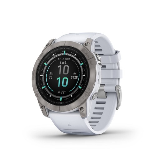 Garmin Forerunner 965 Carbon Gray Dlc Titanium Bezel With Black Case And  Black/powder Gray Silicone Band : Target