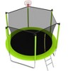 JUJABU 8-FT Safety Trampoline With 6 Fence Poles, Rust-Proof Steel Structure, Load Capacity 240 Lbs - 3 of 4