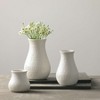 Sullivans 3", 5" & 6" White Chiffon Stone Vase - Set of 3 - 4 of 4