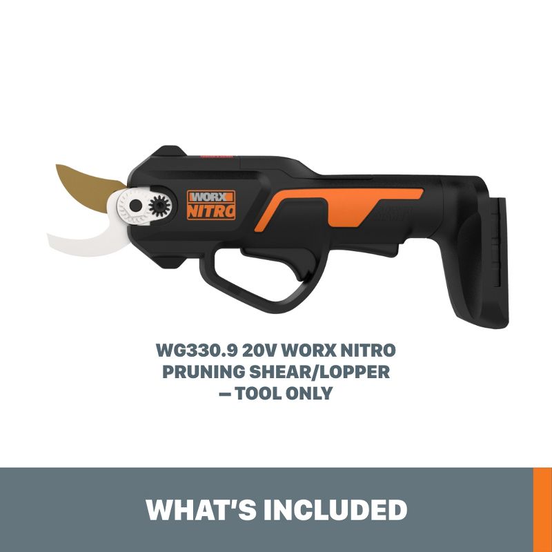 Worx WG330.9 NITRO 20V Pruning Shear/Lopper (Tool Only), 3 of 8