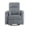 PAGED Corduroy Accent Chair Modern Swivel Lounge Chair Comfortable Reading Chair with 2 Matching Lumbar Pillows for Office - 2 of 4