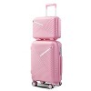 Okak 4 Piece Expandable Luggage Sets with 4 Double 360 Degrees Mute Spinner Wheels, Lightweight Suitcase Set, Checked Luggage for Travel - 3 of 4