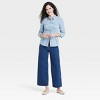 Women's Slim Fit Long Sleeve Denim Western Shirt - Universal Thread™ - 3 of 3