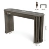 Resenkos Entryway Table, Console Sofa Table,59" Console Table, Modern Accent Table Sofa Table Brown - 2 of 4
