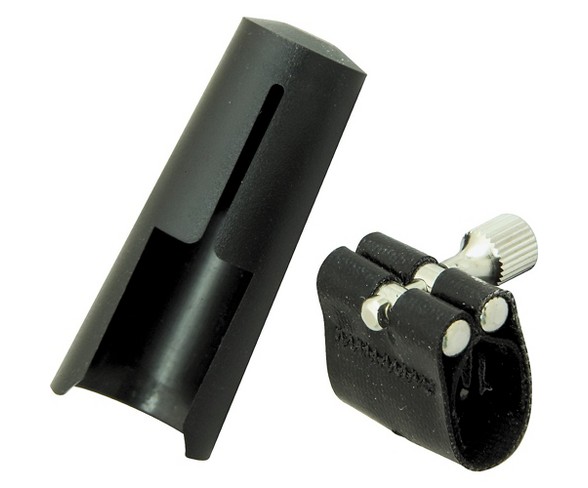 Rovner Dark Soprano Saxophone Ligature and Cap 1MS Most Metal Soprano Sax Mouthpieces