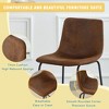 Set of 2 Modern Minimalist Style PU Material Bar Stools,Dining Chairs - 4 of 4