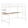 NicBex Twin Size Bunk Bed with Desk Metal Bed Frame with Shelves, Full Length Guardrail and Ladder for Bedroom, Dorm, No Box Spring Required - 3 of 4