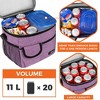 OPUX Large Insulated Lunch Bag Men Women, Leakproof Thermal Reusable Soft Cooler Tote Work School Adult Kid Boy Girl - 3 of 4