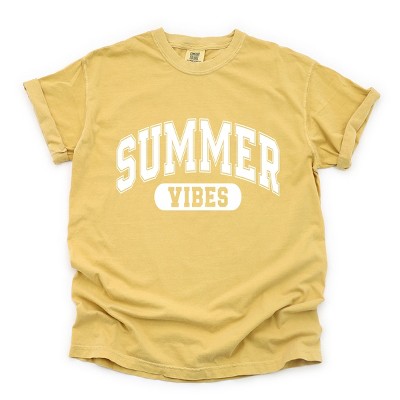 Simply Sage Market Varsity Summer Vibes Garment Dyed Tee