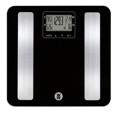 Glass Body Analysis Scale Black - Weight Watchers