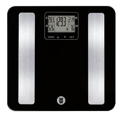 Weight Watchers Scales by Conair Bathroom Scale for Body Weight, Digital  Scale, Glass Body Scale Measures Weight Up to 400 Lbs. in Clear Glass