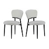 NicBex  Set of 2 Modern Dining Chairs with Soft Upholstered Seat and Backrest,Dinner Chairs for Kitchen,Living Room - 4 of 4