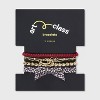 Girls' 5pk Leopard Bow Bracelet Set - art class™ - 2 of 3
