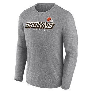 NFL Cleveland Browns Men's Athleisure Long Sleeve T-Shirt - 1 of 3