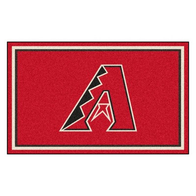 MLB Arizona Diamondbacks 4'x6' Plush Area Rug - Red