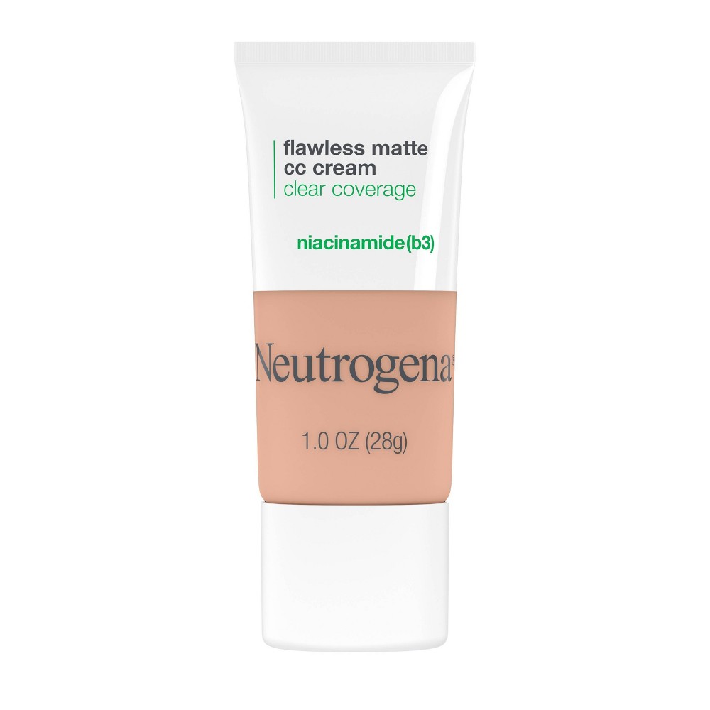 Neutrogena Clear Coverage Flawless Matte CC Cream  Nougat  1 oz
