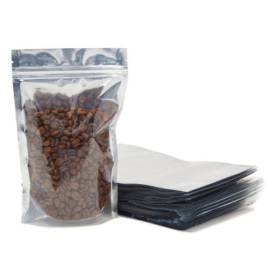 Stockroom Plus 120 Pack Resealable Stand Up Pouch Bags (5 x 8 In, Silver)