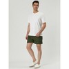 Lars Amadeus Men's Summer Solid Color Adjustable Waist Regular Swimming Trunks 2 Packs - 4 of 4