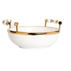 Classic Touch Bowl with Beaded Handles - 1 of 4