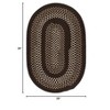 Colonial Mills Deerfield Braided Rug, Seal Brown 3' round, Round Shape - 2 of 2