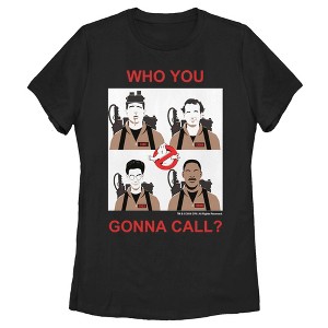 Women's Ghostbusters Who You Gonna Call Tiles T-Shirt - 1 of 4