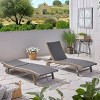 PAGED Patio Chaise Lounge Simple Wooden Folding Chair with Handle Modern Lounge Chair with Curved Design for Garden, Poolside - 2 of 4