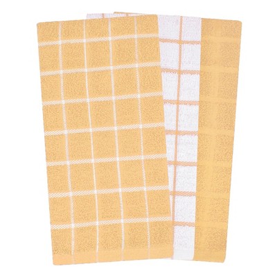 John Ritzenthaler Co. Terry Check Kitchen Towel  3-Pack