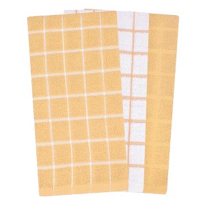 John Ritzenthaler Co. Terry Check Kitchen Towel  3-Pack - 1 of 4
