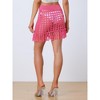 Allegra K Women Crochet Tassel Mesh Cover-Up Drawstring Beach Skirt - 4 of 4