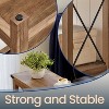 Farmhouse Style 2-Tier Side Table with Bottom Shelf, Compact End Table for Living Room & Bedroom, Nightstand for Small Spaces, Honey Brown - 4 of 4