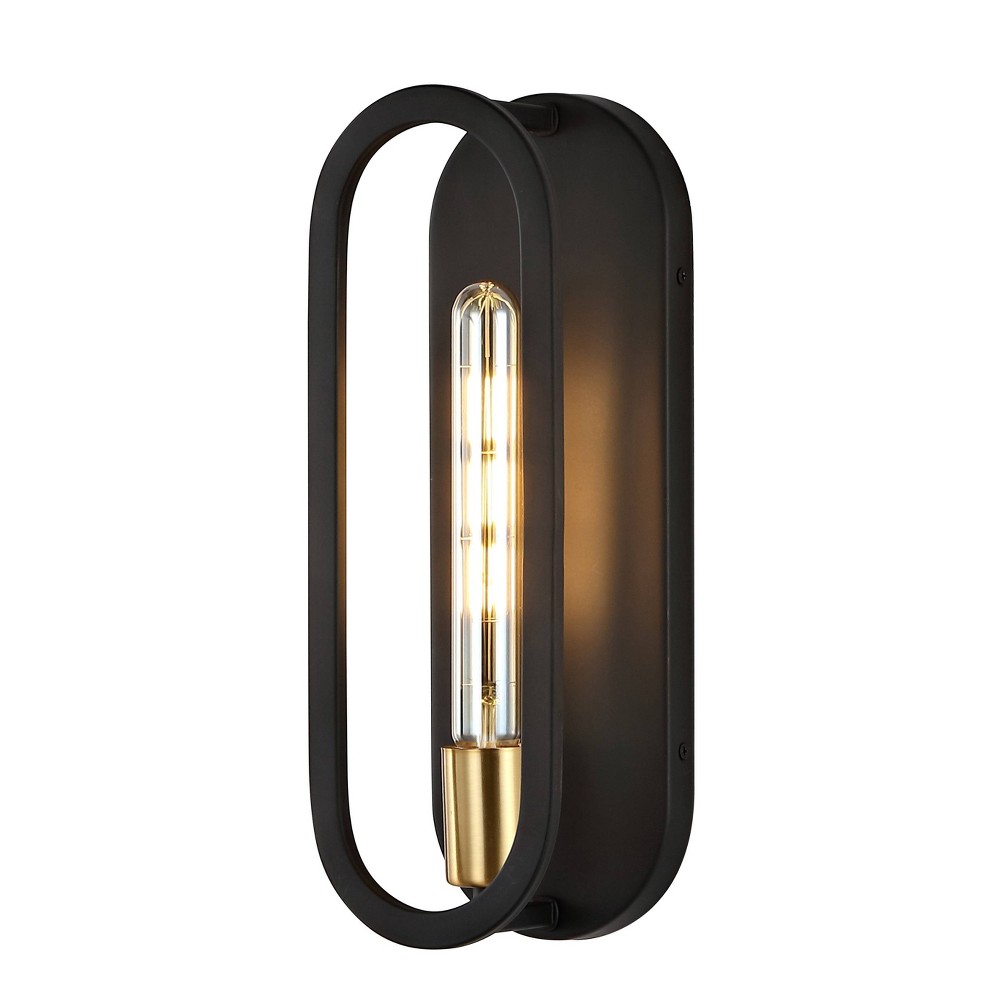 4.75" 1-Light Emilia Modern Bohemian Iron LED Sconce Oil Rubbed Bronze/Brass Gold - JONATHAN Y: UL Listed, Mid-Century Design