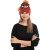 Joyfy 2 Pcs Thanksgiving Pom Pom Beanie Hats for Turkey Trots Dress Up Party, Role Play and Carnival Cosplay, Thanksgiving Costume Accessory - 4 of 4