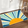 Area Rug, Machine Washable Colorful Area, Non Slip Rug for Living Room, Indoor Non-Slip Carpet, Modern Minimalist Front Door Mat, Sun Accent Rug - 2 of 4