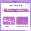 Meant2tobe 10th Birthday Sash & Tiara For Girls - Glitter Sash, Purple Rhinestone Metal - 3 of 4