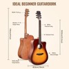 Whizmax 41" Acoustic Guitar for Beginner Adult Teen Full Size Steel Acustica Guitarra with Gig Bag,Tuner, Strap, Strings, Picks, Capos, Cutaway - 4 of 4