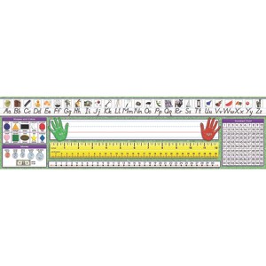 North Star Teacher Resources Modern Manuscript Primary Desk Plates, 19" x 5", Pack of 36 - 1 of 3
