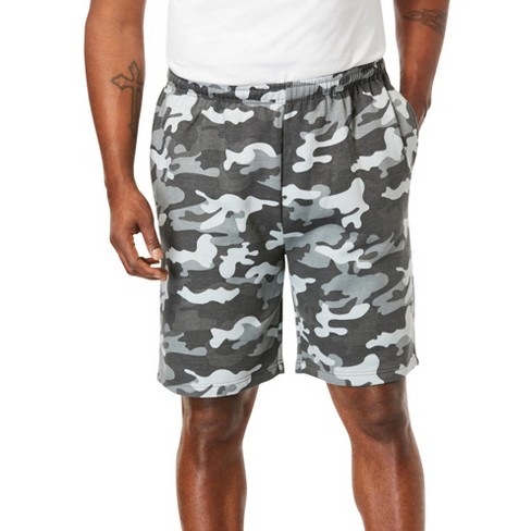 Men’s Black Camo Fleece Shorts