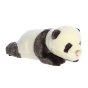 Aurora Medium Baby Panda Miyoni Tots Adorable Stuffed Animal Black and White 11" - 1 of 4