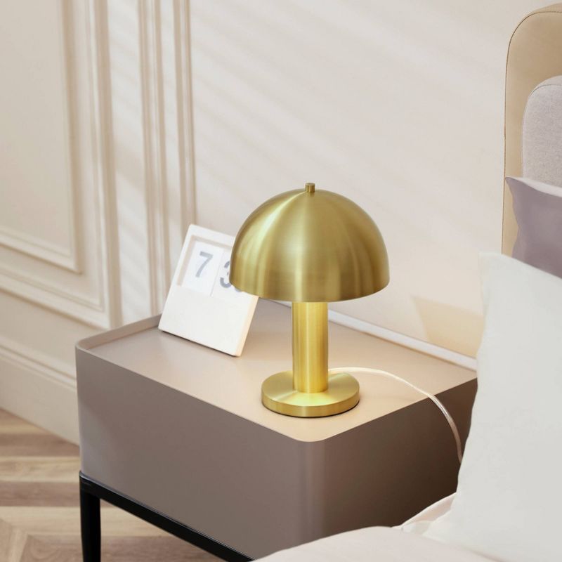 12&#34; Novogratz X Globe Olivia Table Lamp Matte Brass - Globe Electric, 6 of 8
