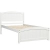 ALEXOUN Twin Size Bed Frame, Wood Platform Bed with Headboard and Footboard & Wood Slat Support,for Apartments Small Spaces - 4 of 4