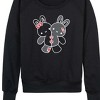 Women's - Instant Message - Kawaii Bunny Plushie Lightweight French Terry Wide Neck Long Sleeve Shirt - 2 of 4