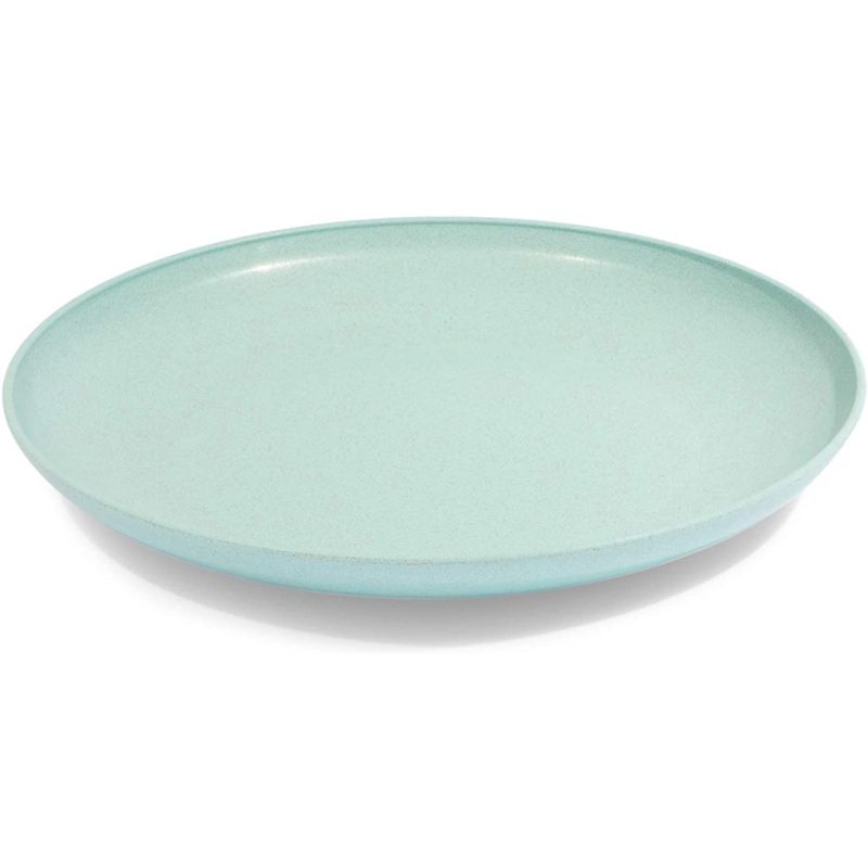 Juvale Set of 6 Mint Green Unbreakable Wheat Straw Cereal Dinner Plates Set for Kids, 9 In, 4 of 8