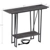 VECELO Couch Side & Console Table with 2 Outlets, 2 USB Ports and Extra Long 9.8 Feet Power Code, Sofa Behind - 3 of 4