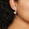 Pearl Hoop Earrings - A New Day™ Gold: Hypoallergenic Zinc, Post Closure, 1.05" Length, 0.015 lbs - 2 of 3