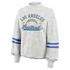 NFL Los Angeles Chargers Women's Oatmeal Heather Crew Neck - 2 of 4