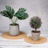 Unique Bargains Cork Round Home Decor Planter Display Stand for Table Lamp Teapot Base - 4 of 4