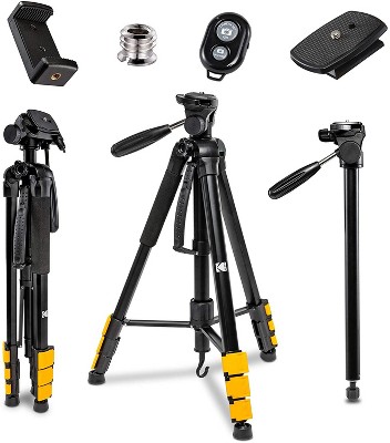 TACKLIFE 81-inch Camera Tripod for DSLR, Aluminum Tripod with 360 Panorama  Ball Head and Monopod, for Travel and Shooting-17.6lbs Load