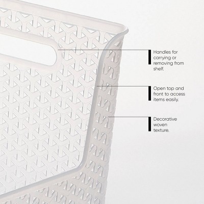 Y-Weave Easy Access Decorative Storage Basket Translucent - Brightroom&#8482;