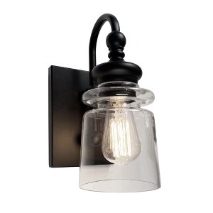 Artcraft Lighting Castara 1 - Light Sconce in  Black/Brass - 1 of 2
