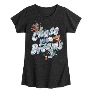 Girls' - Paw Patrol - Skye Chase Everest Chase Your Dreams Fitted Short Sleeve Graphic T-Shirt - 1 of 4